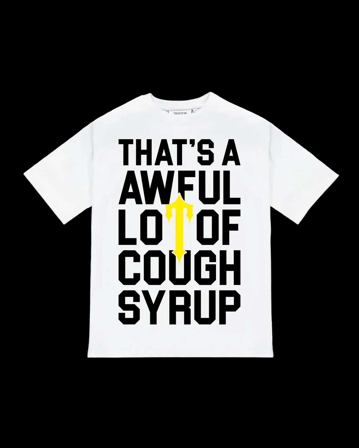 Trapstar x Cough Syrup 2.0 Tee - White Trapstar x Cough Syrup 2.0 Tee - White