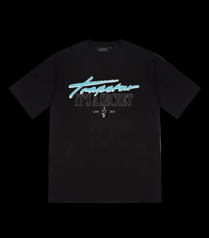 It's A Secret SS Tee - Black/Teal*