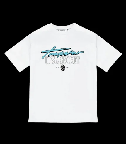 It's A Secret SS Tee - White/Teal*