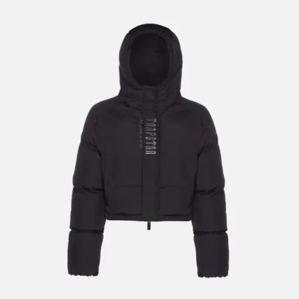 Black Trapstar Decoded Jacket For Womens