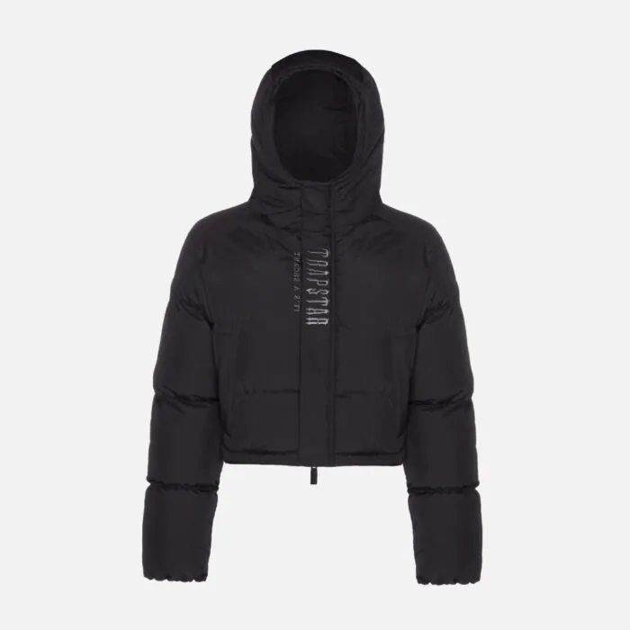 Black Trapstar Decoded Jacket For Womens Black Trapstar Decoded Jacket For Womens