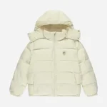 Trapstar Decoded Hooded Puffer Jacket Cream