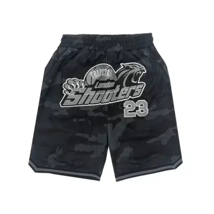 Trapstar Shooters SS23 Basketball Shorts – Black Camo