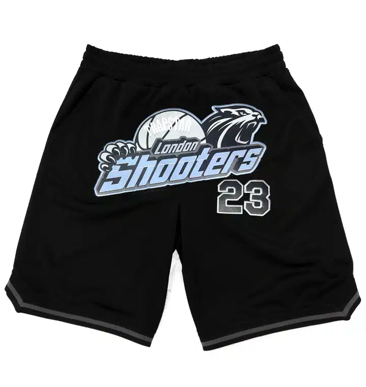 Trapstar Shooters SS23 Basketball Shorts – Black/Ice Trapstar Shooters SS23 Basketball Shorts – Black/Ice