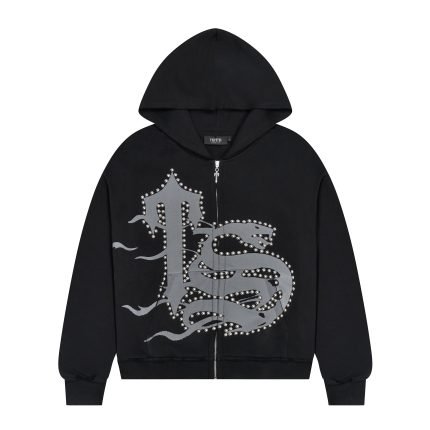 TS Script Hoodie - Black