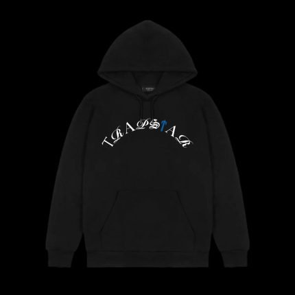 Arch Script Hoodie - Black/Blue