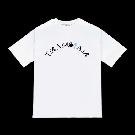 Script Tee - White/Teal