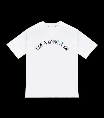 Script Tee - White/Teal